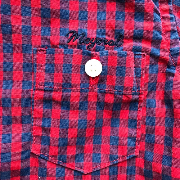 Mayoral Baby Boy Plaid Shirt, 9 Months - Picture 2 of 6